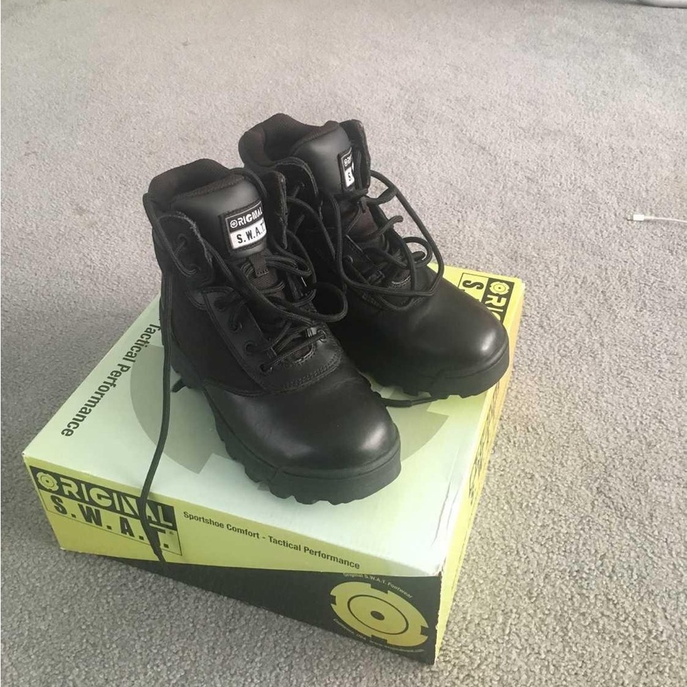 New In Box- SWAT Leather Law Enforcement Boots (Size 7)